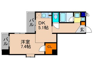 ベラジオ富小路(202)の物件間取画像